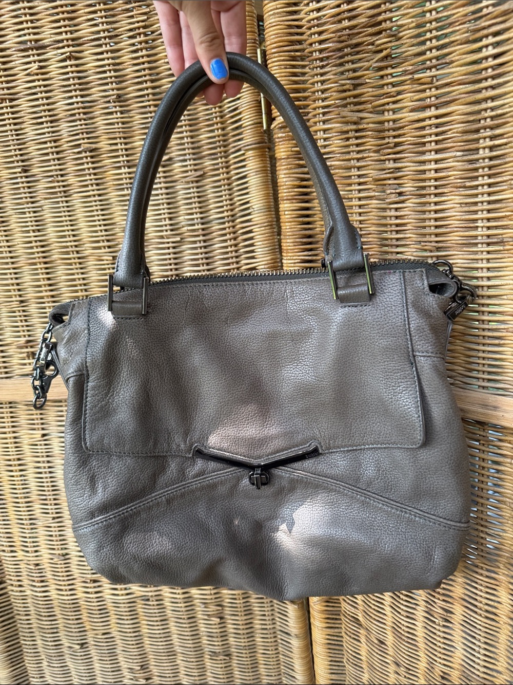 Botkier Leather VALENTINA Convertible Satchel Crossbody Handbag